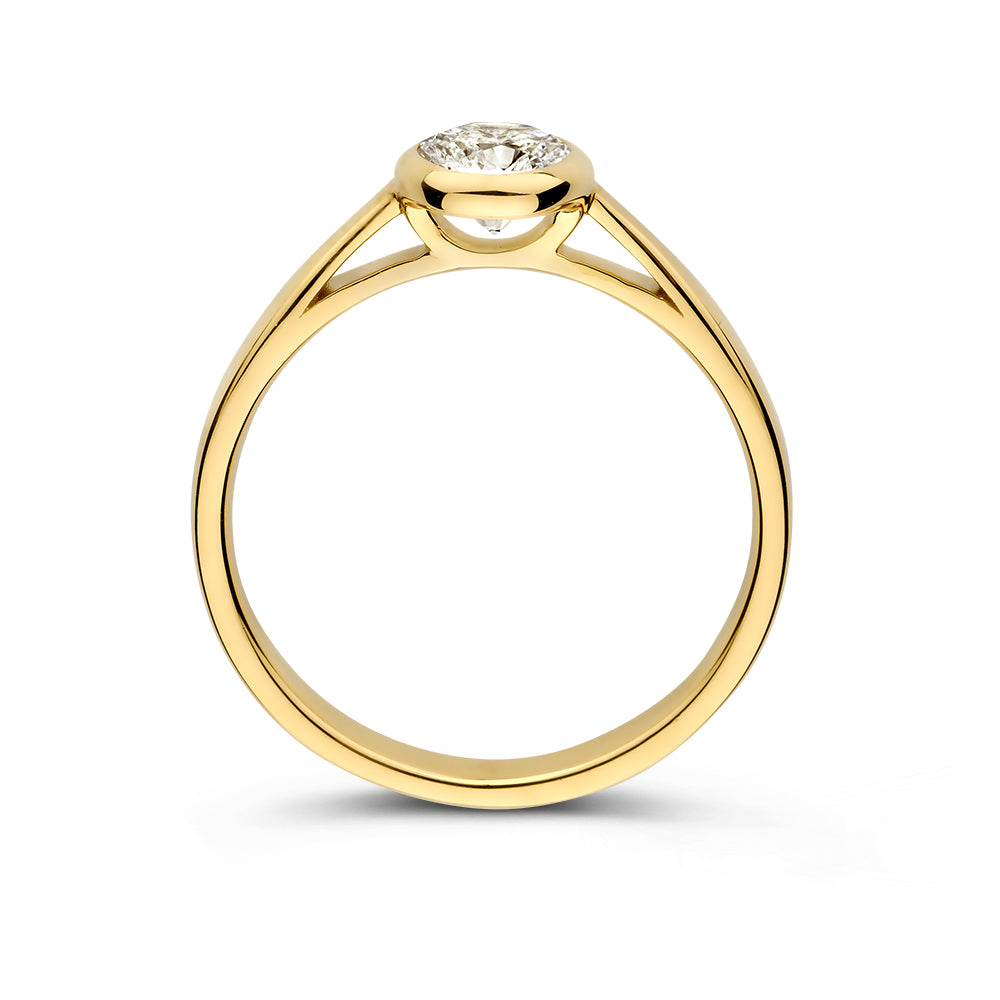 Ring Lilie 0,75 ct. Gelbgold