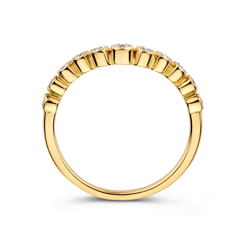 Ring Luna Wave 0,26 ct. Gelbgold