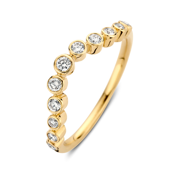 Ring Luna Wave 0,26 ct. Gelbgold