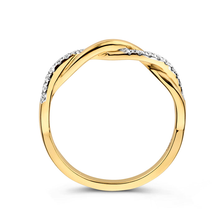 Ring Jackie 0,15 ct. Gelbgold