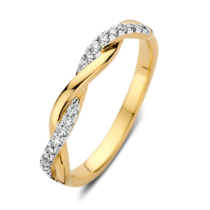 Ring Jackie 0,15 ct. Gelbgold
