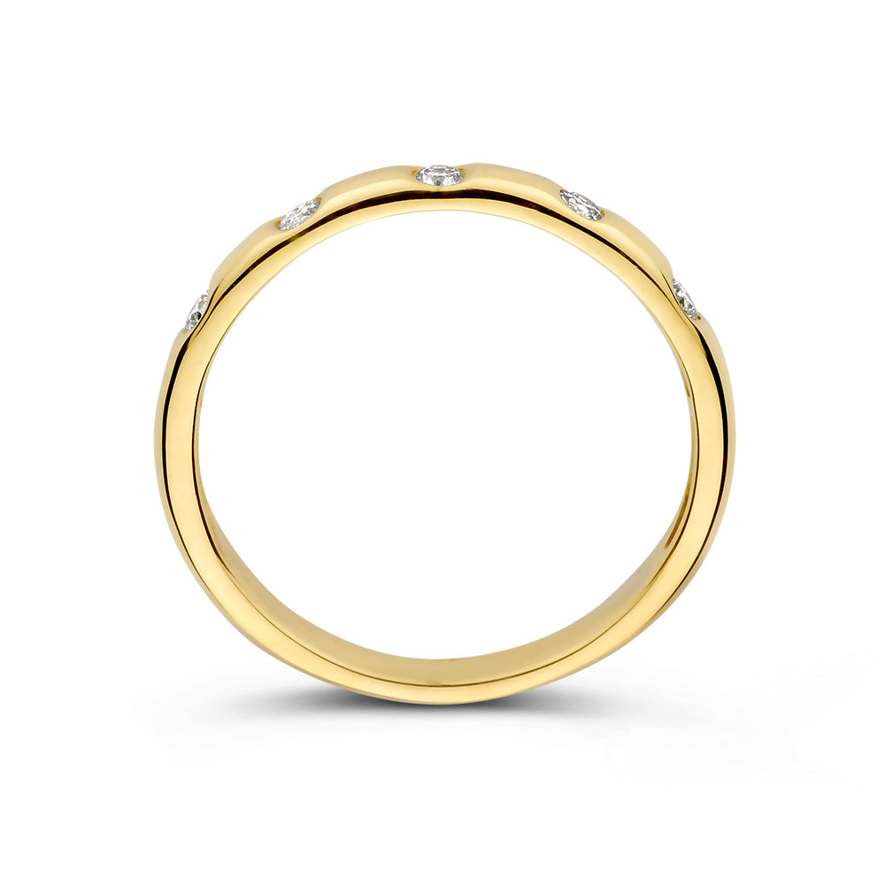 Ring Jolie 0,15 ct. Gelbgold