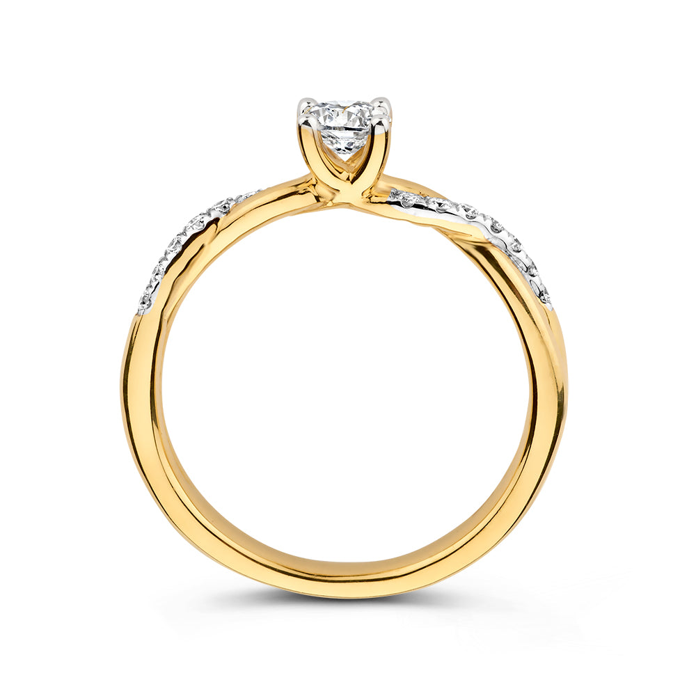 Ring Mia 0,41 ct. Gelbgold