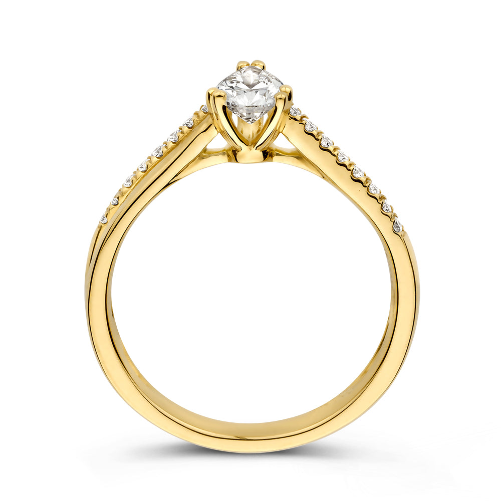 Zoë Ring 0,60 ct. Gelbgold