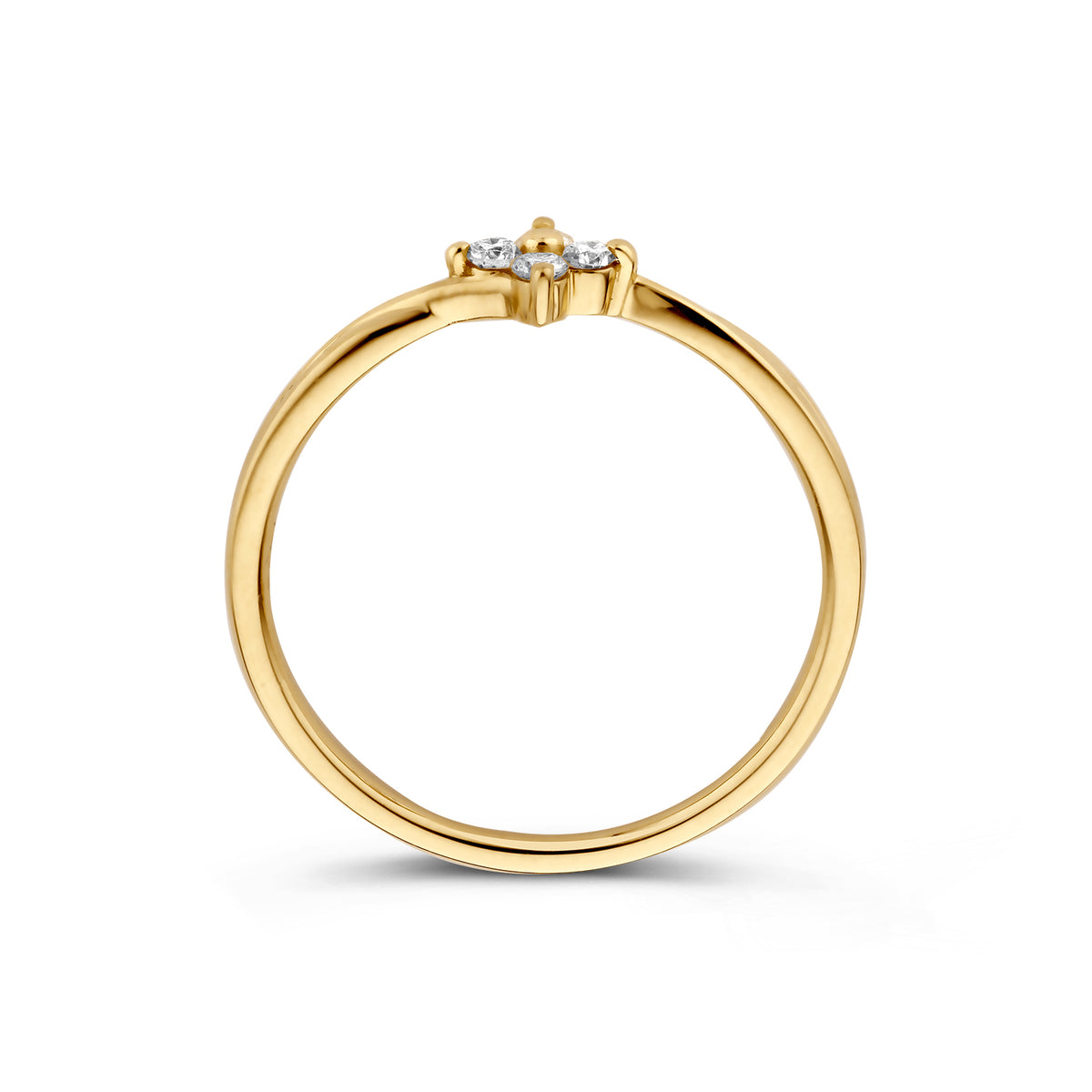Ring Violet 0,10 Karat Gelbgold