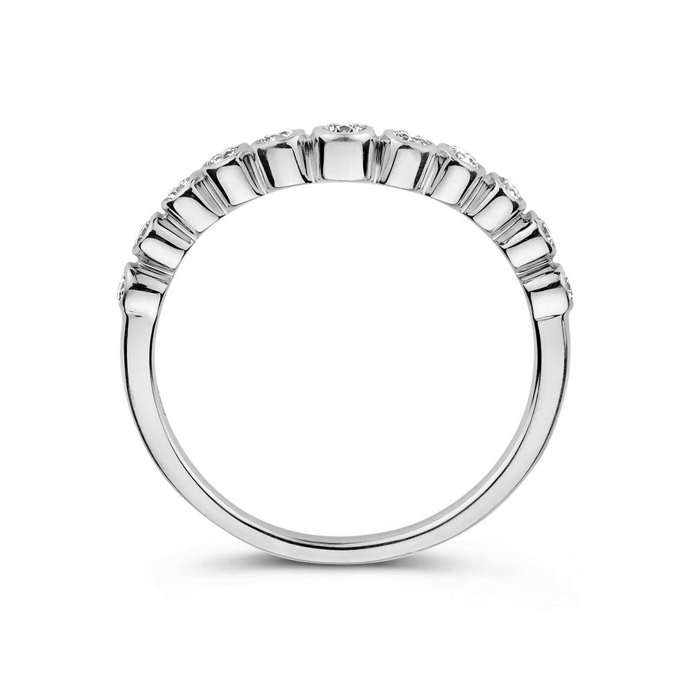 Ring Luna Wave 0,26 ct. Weißgold