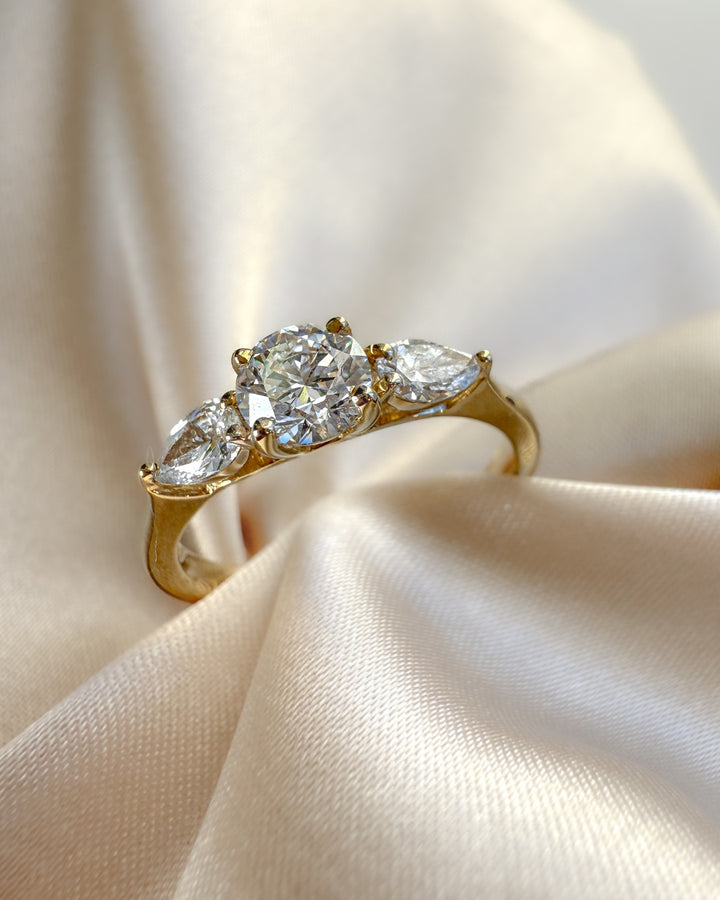 Ring Evie 0,90 ct. Gelbgold