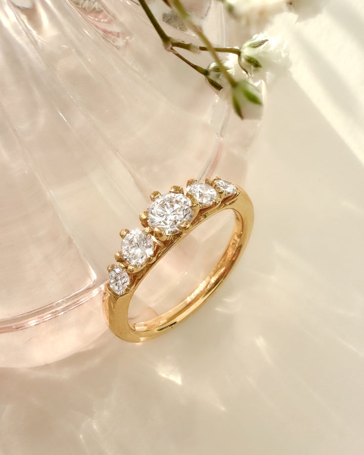 Rubinring 1,00 ct. Gelbgold