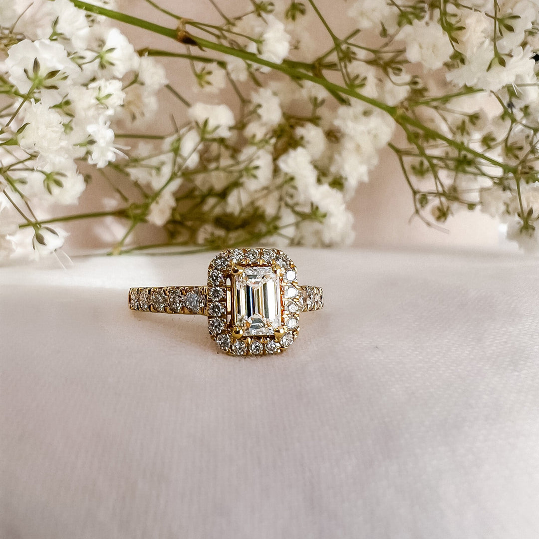 Ring Efeu Royal 1,00 ct. Gelbgold