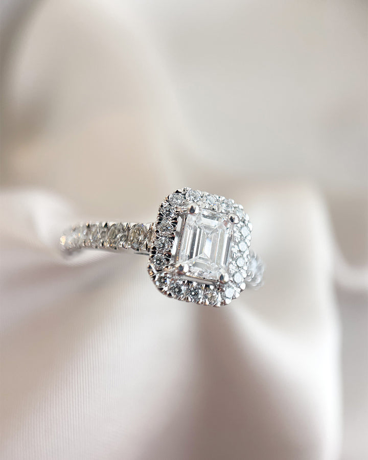 Ring Efeu Royal 1,00 ct. Weißgold