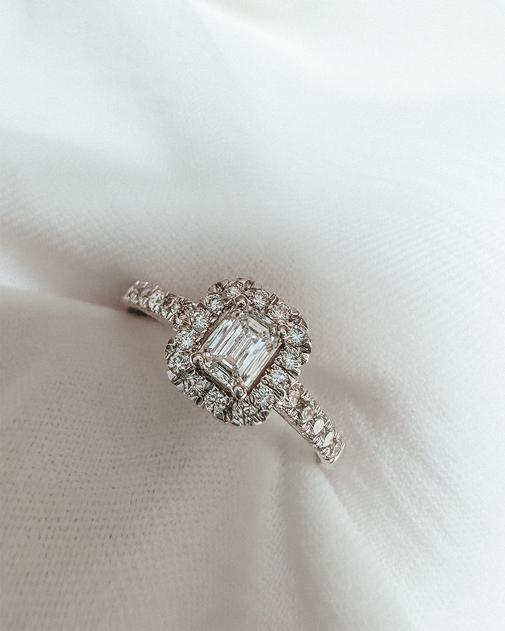 Ring Efeu Royal 0,50 ct. Weißgold