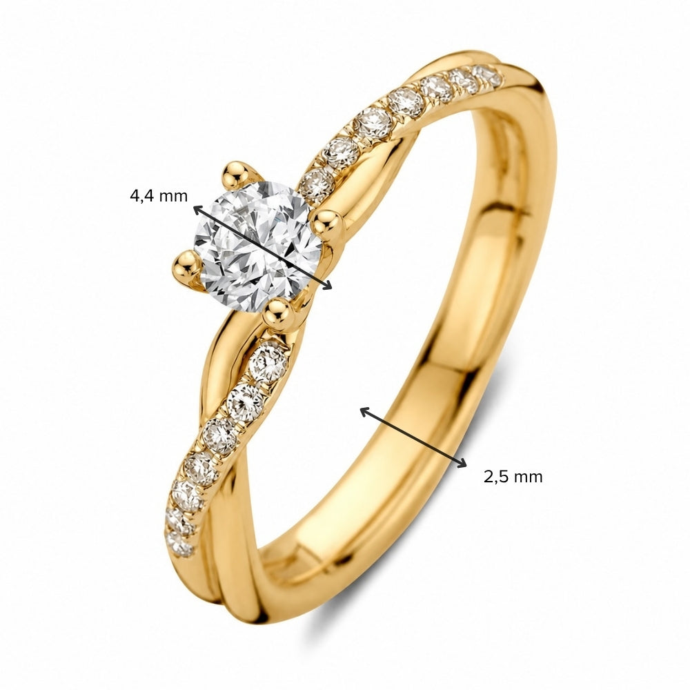 Ring Mia 0,41 ct. Gelbgold