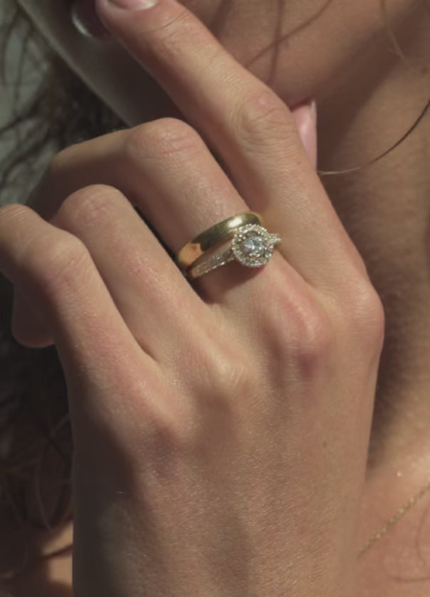 Ring Emma Royal 1,00 ct. Gelbgold