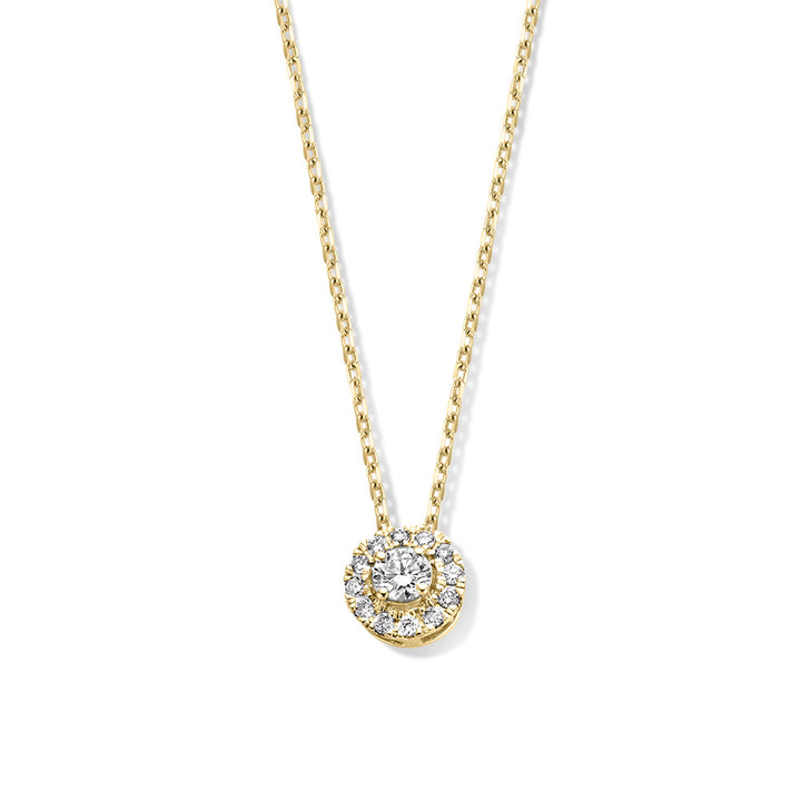 Halskette Emma 0,20 ct. Gelbgold