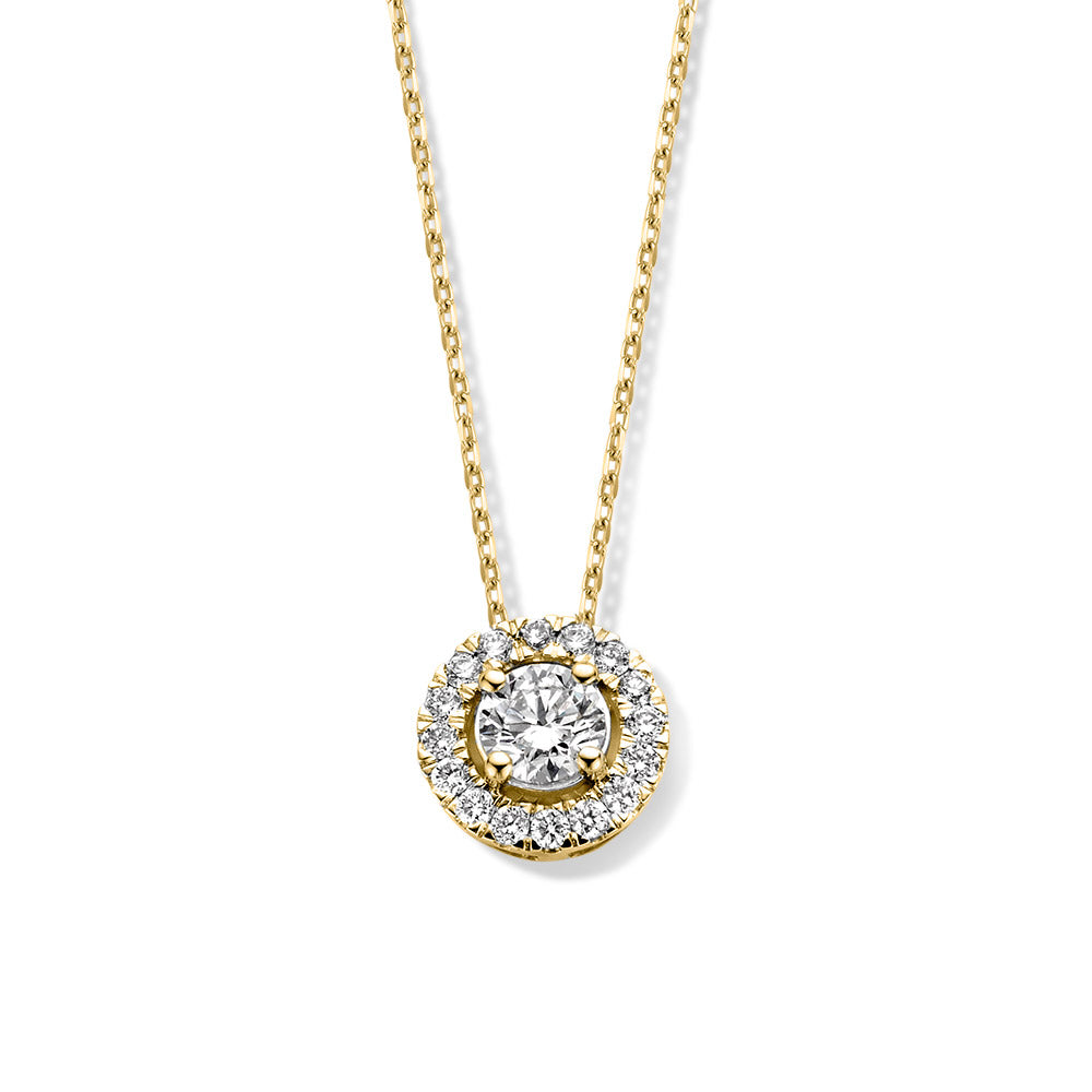 Halskette Emma 0,50 ct. Gelbgold