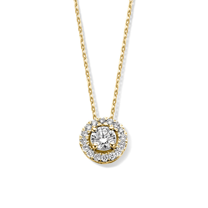 Halskette Emma 0,50 ct. Gelbgold