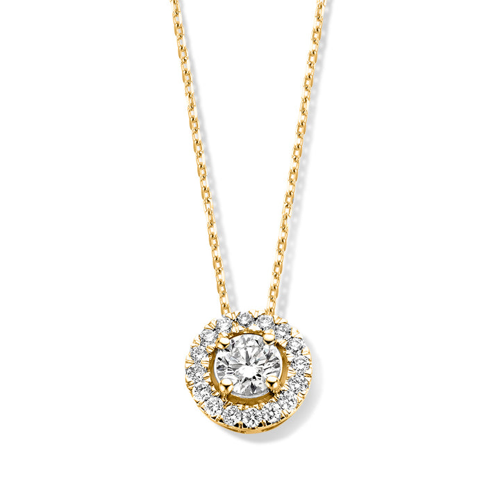 Halskette Emma 0,75 ct. Gelbgold