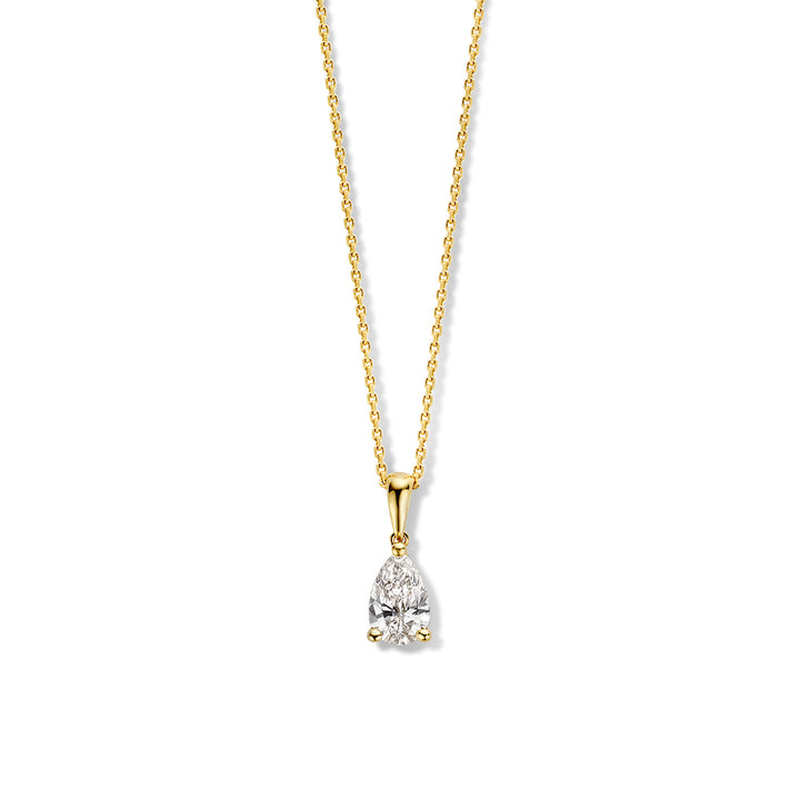 Halskette Ava 0,50 ct. Gelbgold
