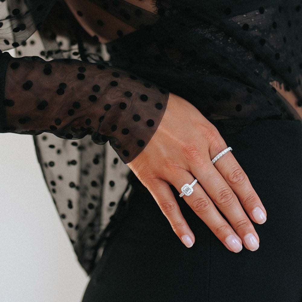 Ring Efeu Royal 1,00 ct. Weißgold