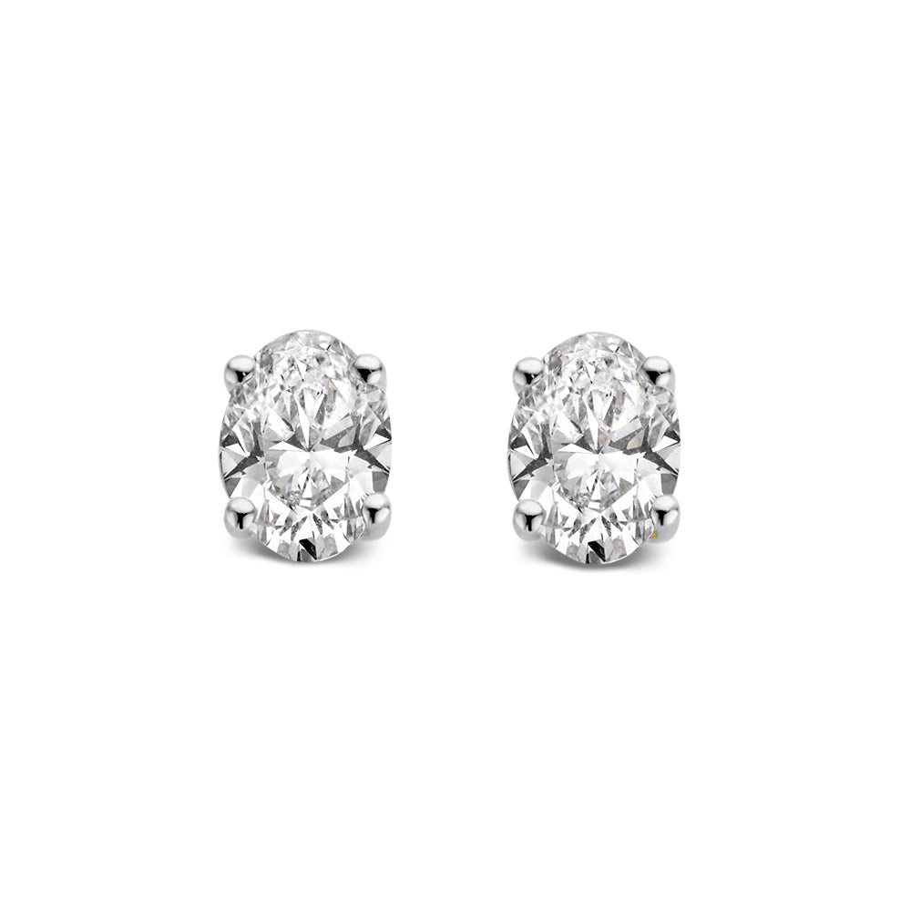 Franky Ohrstecker 0,50 ct. Weißgold