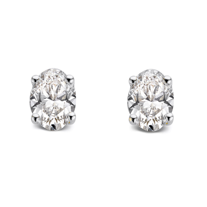 Franky Ohrstecker 1,00 ct. Weißgold