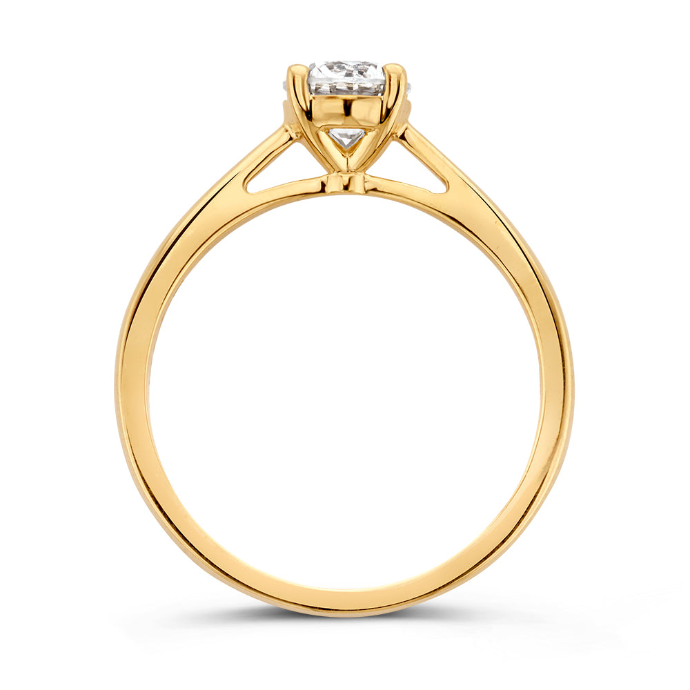 Ring Olivia 0,75 ct. Gelbgold