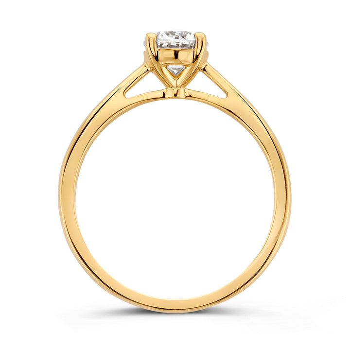Ring Olivia 0,75 ct. Gelbgold