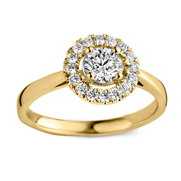 Aurore Emma ring entourage 0,75 crt.