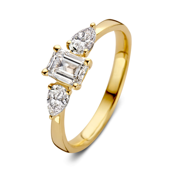 Ring Lize 0,90 ct. Gelbgold