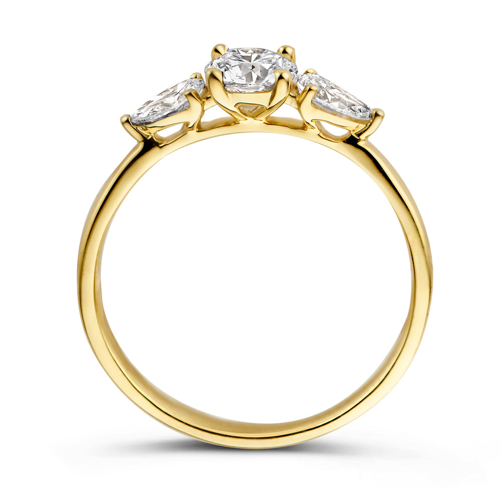 Ring Evie 0,90 ct. Gelbgold