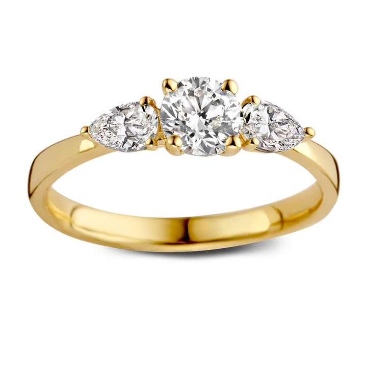 Ring Evie 0,90 ct. Gelbgold