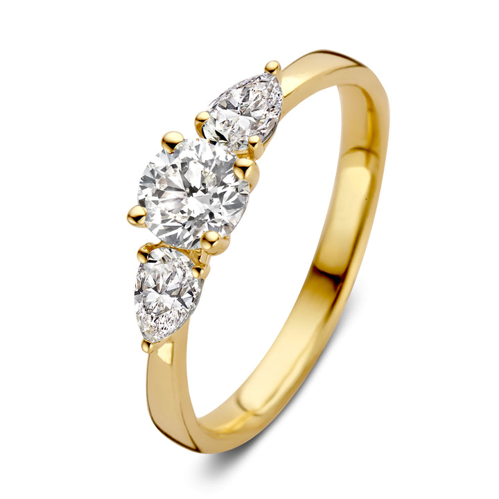 Ring Evie 0,90 ct. Gelbgold