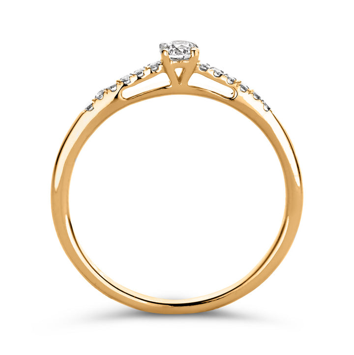 Ring Mary 0,20 ct. Gelbgold
