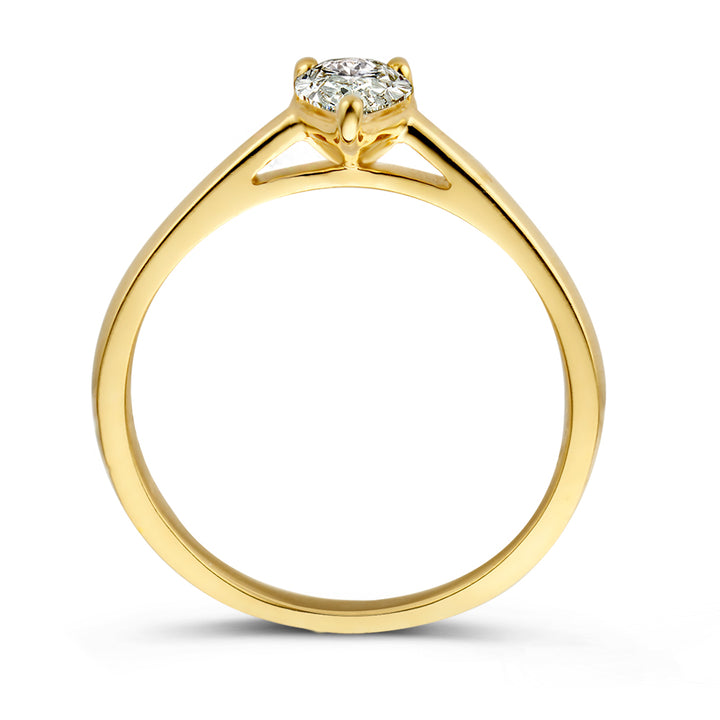 Ring Ava 0,30 ct. Gelbgold