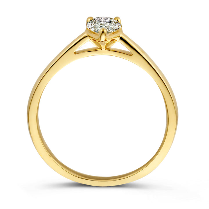 Ring Ava 0,50 ct. Gelbgold
