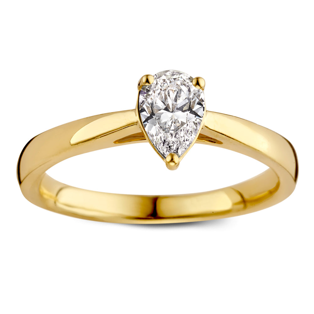 Ring Ava 0,50 ct. Gelbgold