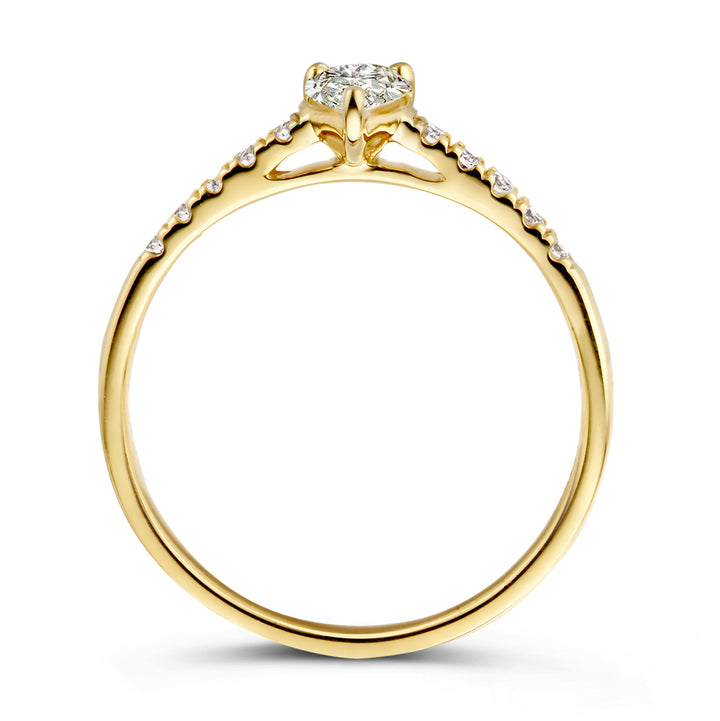 Ring Ava Royal 0,48 ct. Gelbgold