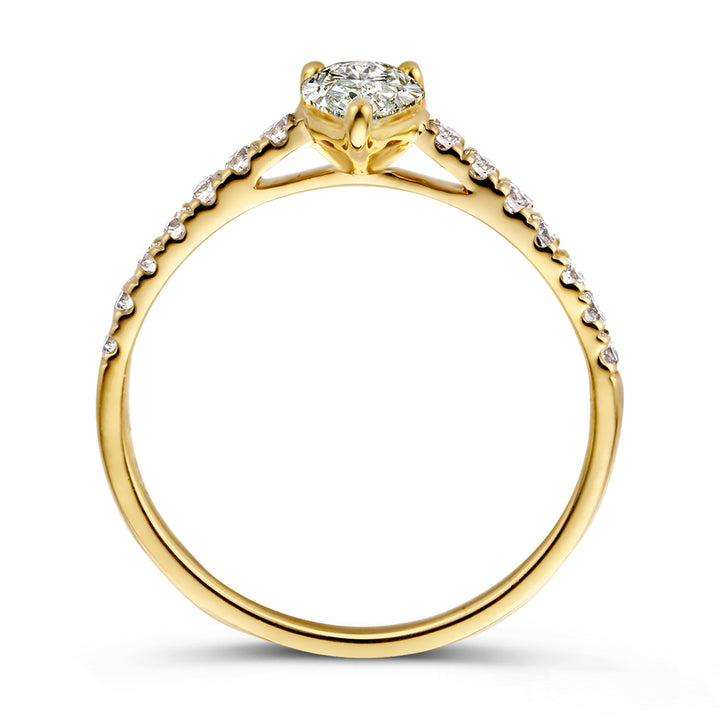 Ring Ava Royal 0,75 ct. Gelbgold