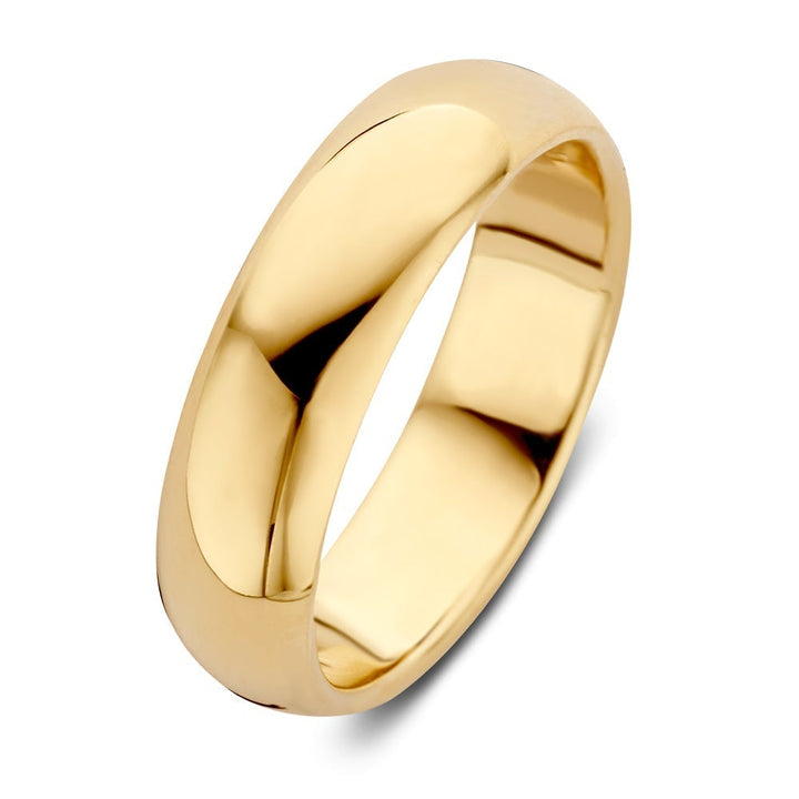 Ehering Bowie Gelbgold 6mm
