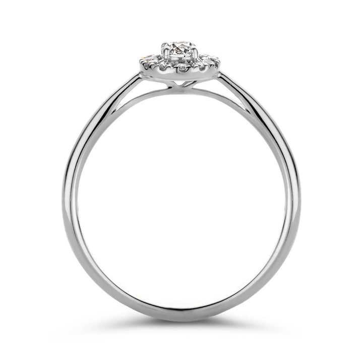 Emma ring 0,20 crt. witgoud