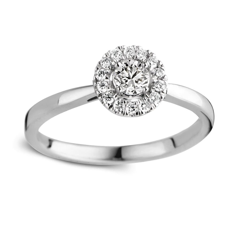 Emma ring witgoud 0,30 crt.