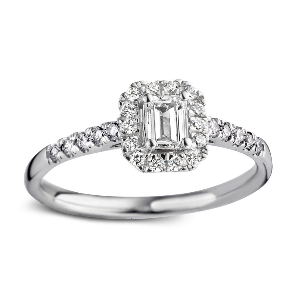 Witgouden aanzoeksring diamant