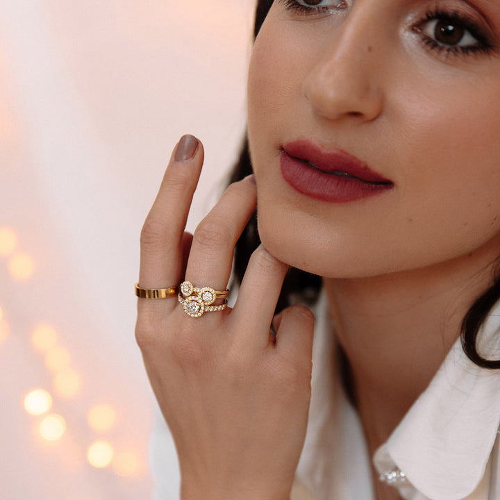 Ring Emma 0,30 ct. Gelbgold