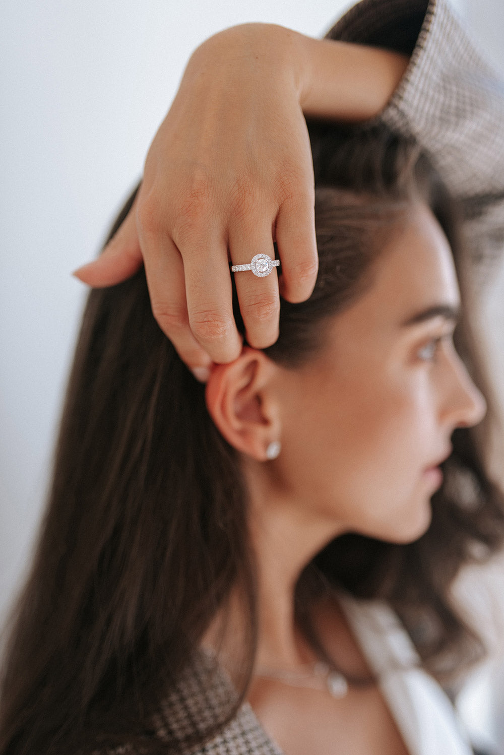 Ring lab grown diamant 1.00 crt.