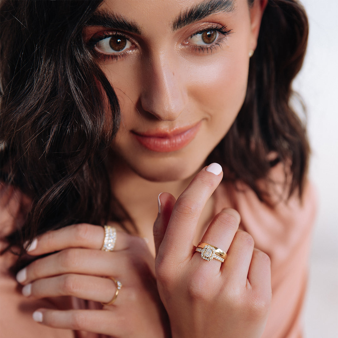 Ring Efeu Royal 1,00 ct. Gelbgold