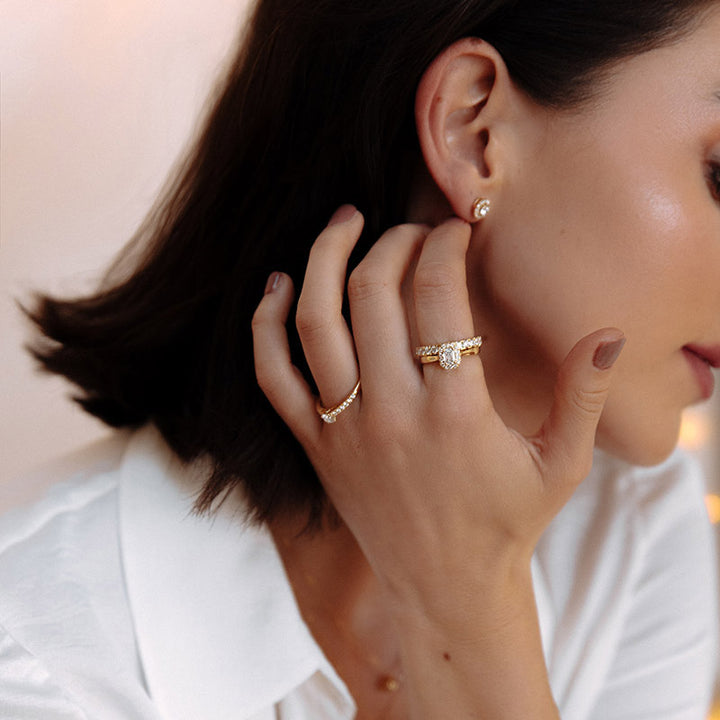 Ring Efeu 0,66 ct. Weißgold