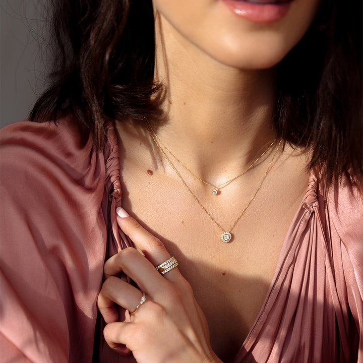 Halskette Emma 0,50 ct. Gelbgold