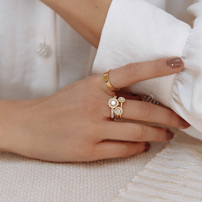 Ring Emma Royal 0,20 ct. Gelbgold